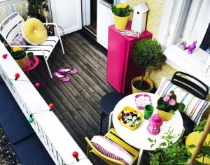 Arredare balcone città